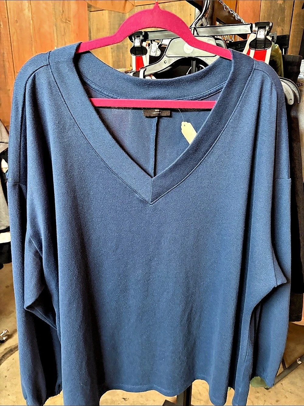 Lane Bryant Blue V-Neck Tunic Size 2X NWT